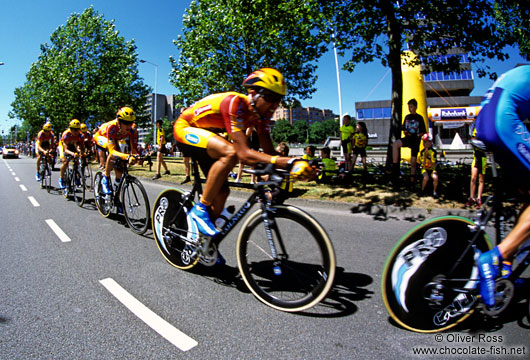 The Domina Vacanze Team at the Eindhoven UCI Team Trial