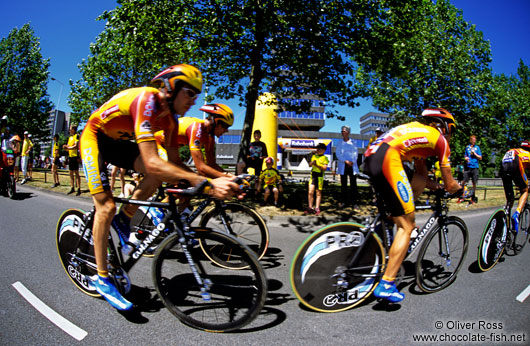 The Domina Vacanze Team at the Eindhoven UCI Team Trial