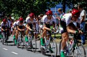 Travel photography:Team Wiesenhof-Felt at the Eindhoven UCI Team Trial, The Netherlands