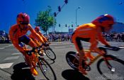 Travel photography:The Euskaltel-Euskadi Team at the Eindhoven UCI Team Trial, The Netherlands