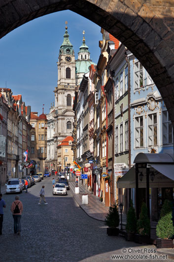 Western exit into the Lesser Quarter from Charles Bridge 