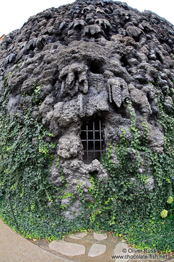 Fake limestone cave wall in the Waldstein Palace (the seat of the Czech Senate - the palace not this cave)