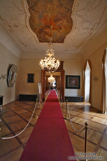 Hallway inside the Waldstein palace