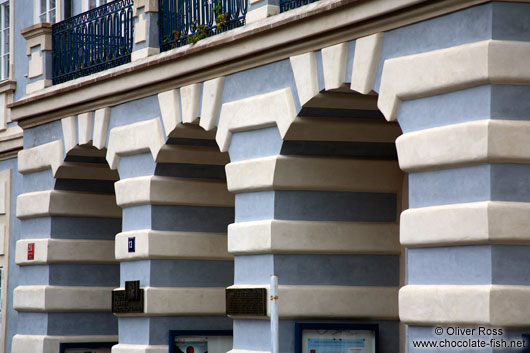 Arches on a house in Prague`s Lesser Quarter