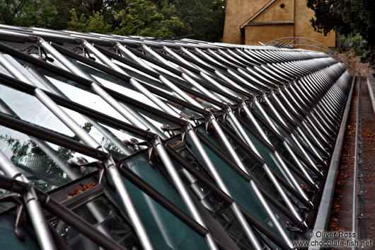 Roof construction of the Royal Gardens plant nursery