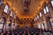 Travel photography:Large assembly room in the Waldstein palace, Czech Republic