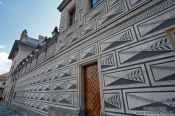 Travel photography:Facade of the Schwarzenberg palace in Prague Castle, Czech Republic