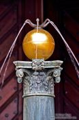 Travel photography:Small fountain in Prague Castle, Czech Republic