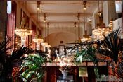 Travel photography:Art-nouveau cafe inside the `Representation House ´ (Obecní dům), Czech Republic