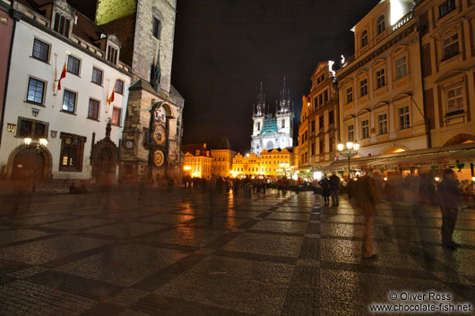 Approaching the old town square