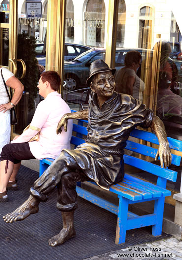 Sculpture in Prague`s Old Town