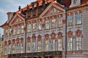 Travel photography:Kinsky palace on the old town square, Czech Republic