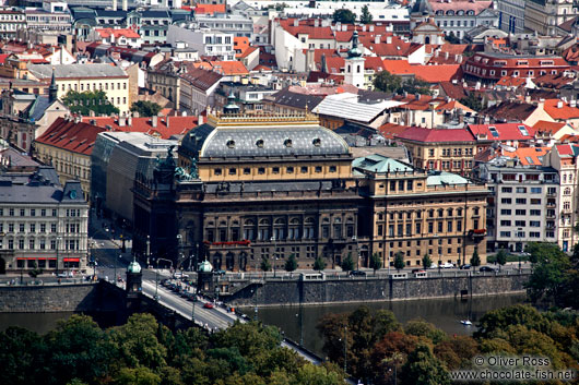 View of Prague`s National Theatre