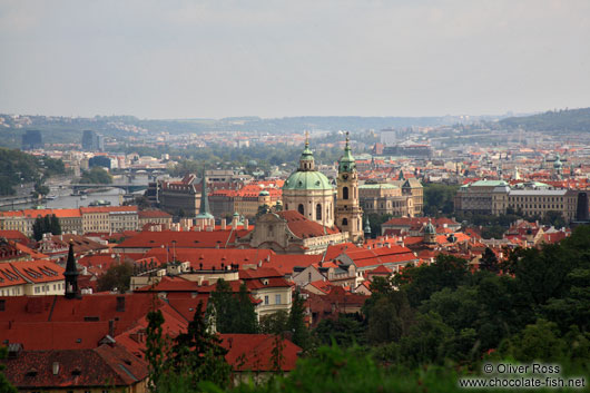 Prague rooftop panorama