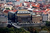 Travel photography:View of Prague`s National Theatre, Czech Republic