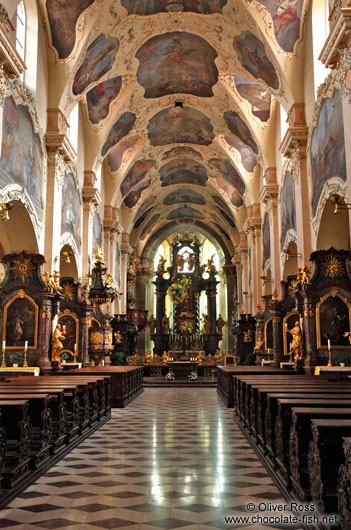 Inside the chapel at Strahov Monastery (Strahovský klášter)
