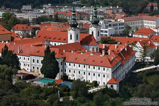 Aerial view of Strahov Monastery (Strahovský klášter)