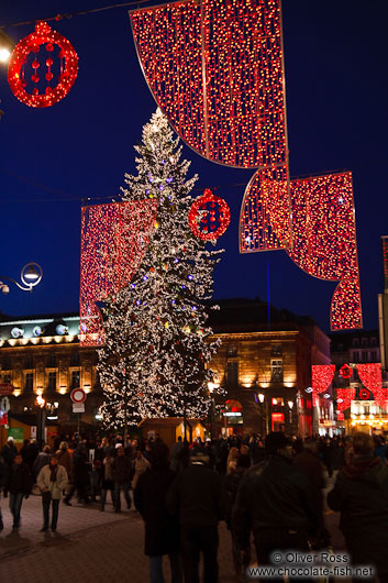 Street decoration on the Strasbourg Christmas market