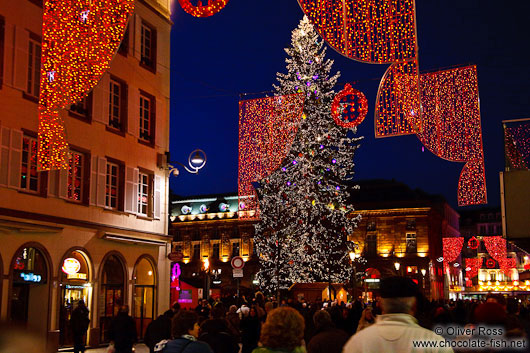 Street decoration on the Strasbourg Christmas market