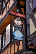 Travel photography:Facade detail in Obernai, France