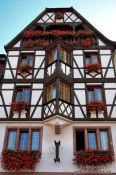 Travel photography:Half-timbered house in Obernai, France