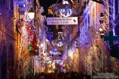 Travel photography:Street decoration on the Strasbourg Christmas market, France