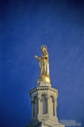 Statue on the Papal Palace in Avignon