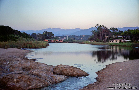 Porticio Beach Estuary on Corsica