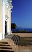 Travel photography:View from Orthodox Church in Cargese (Corsica), France