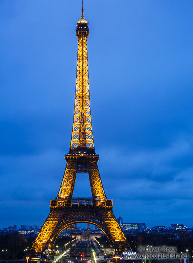 Paris Eiffel Tower at sunset