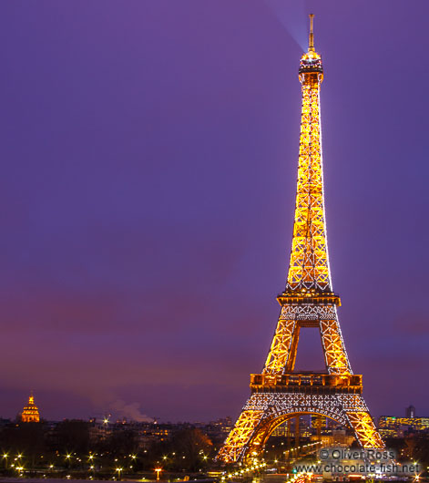 Paris Eiffel Tower with Les Invalides in the background