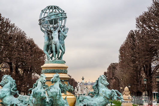 The Fontaine des Quatre-Parties-du-Monde (fountain of the observatory) at the Jardin du Luxembourg in Paris