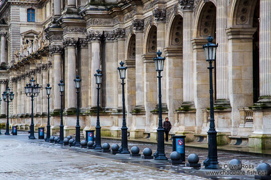 Arches at the Louvre museum in Paris