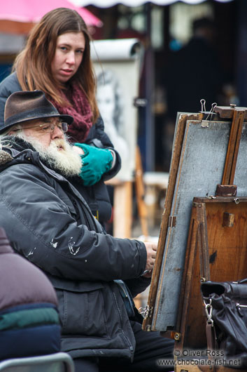 Painter in Paris Montmartre