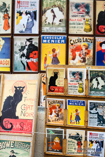 Old postcards for sale in Paris´ Montmartre district