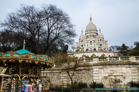 The Sacre Coeur Basilica in Paris´ Montmartre district