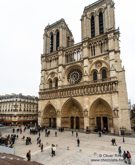 View of Notre Dame cathedral in Paris