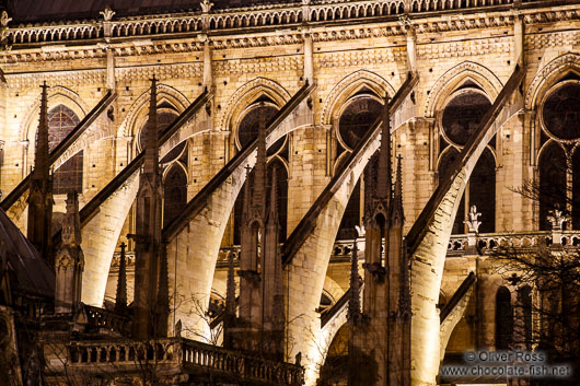 Facade detail of Notre Dame cathedral