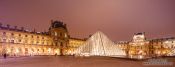 Travel photography:Paris Louvre Museum by night , France