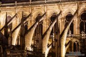 Travel photography:Facade detail of Notre Dame cathedral, France