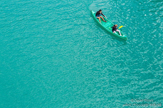 Paddlers at the Gorge du Verdon