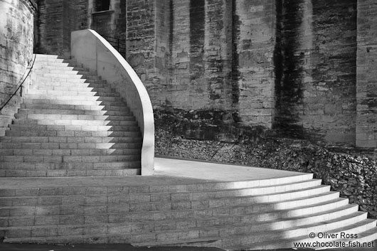 Staircase at the former Papal residence in Avigon  