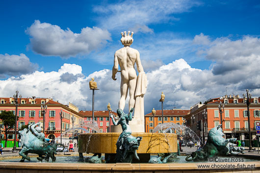 Sculpture on the Place Masséna in Nice