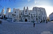 Travel photography:Old Papal Residence in Avignon, France