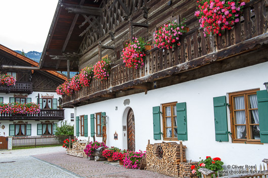 Traditional bavarian house in Garmisch