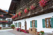 Travel photography:Traditional bavarian house in Garmisch, Germany