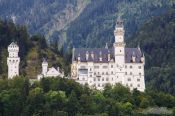 Travel photography:View of Neuschwanstein castle on an overcast day, Germany