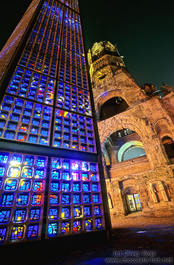 Berlin Gedächtniskirche close-up (remembrance church)