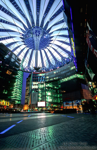 The Sony Centre on the Potsdamer Platz