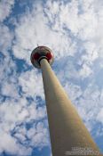 Travel photography:The Berlin TV tower on Alexanderplatz, Germany